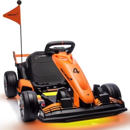 Electric Go Kart for Kids 3–8 | Licensed BMW Ride-On with Adjustable Seat