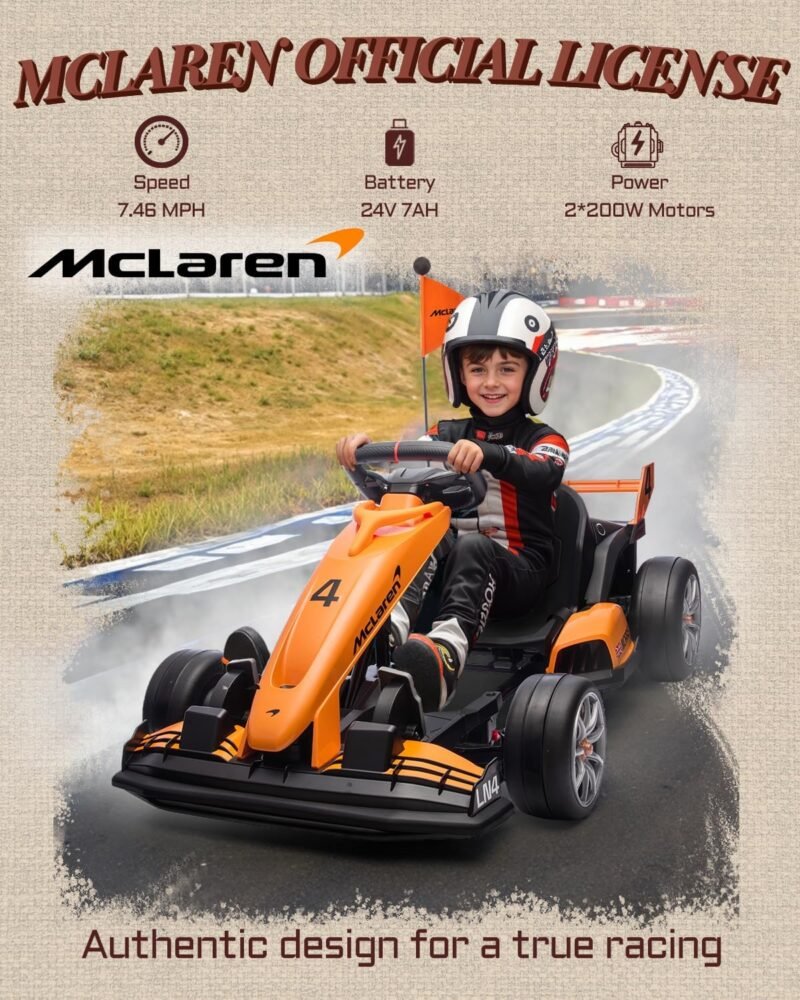Electric Go Kart for Kids 3–8 | Licensed BMW Ride-On with Adjustable Seat - Image 2