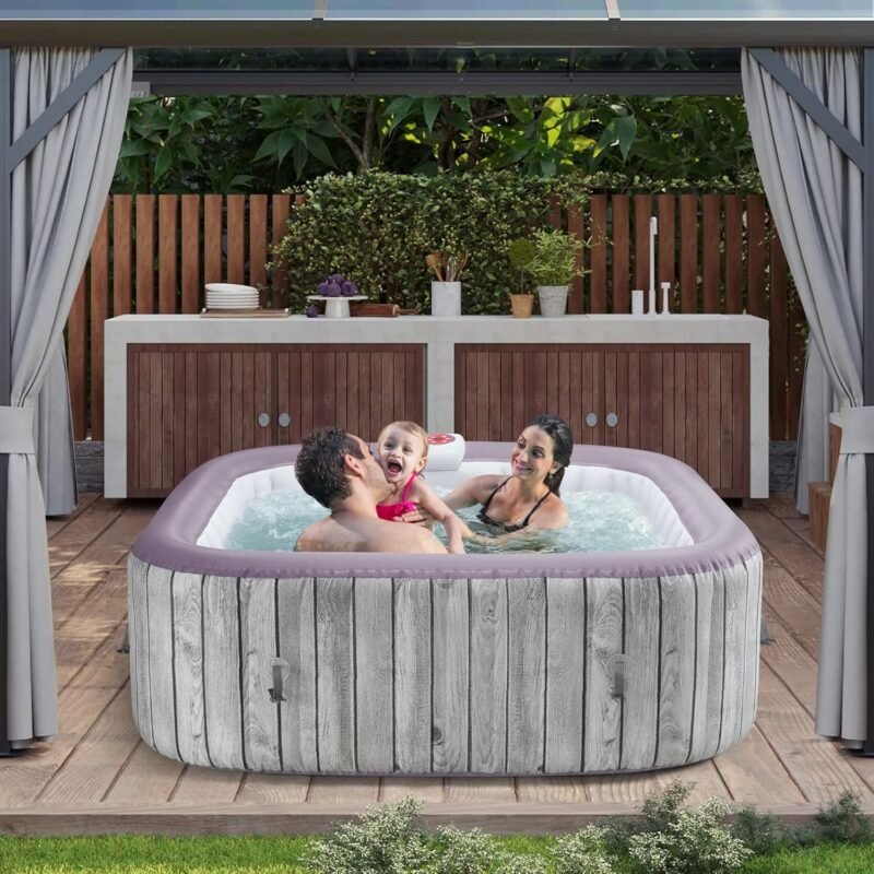 Mayzenn Inflatable Hot Tub – Portable 4-Person Spa with Insulated Cover - Image 3