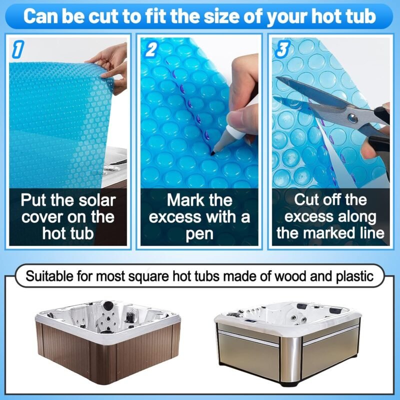 Thermal Spa Hot Tub Cover Blanket – Insulated Floating Jacuzzi Protector - Image 4