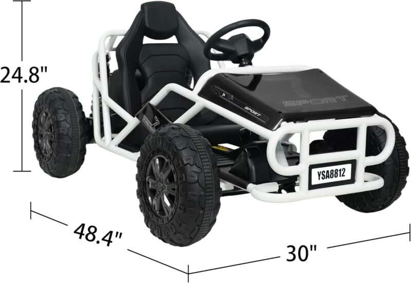 24V Electric Go-Kart for Kids | Dual 200W Motors & Shock Absorbers - Image 2