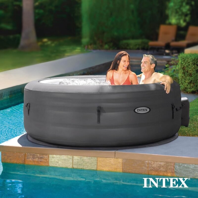 Intex SimpleSpa 4-Person Inflatable Hot Tub with 100 Bubble Jets - Image 3
