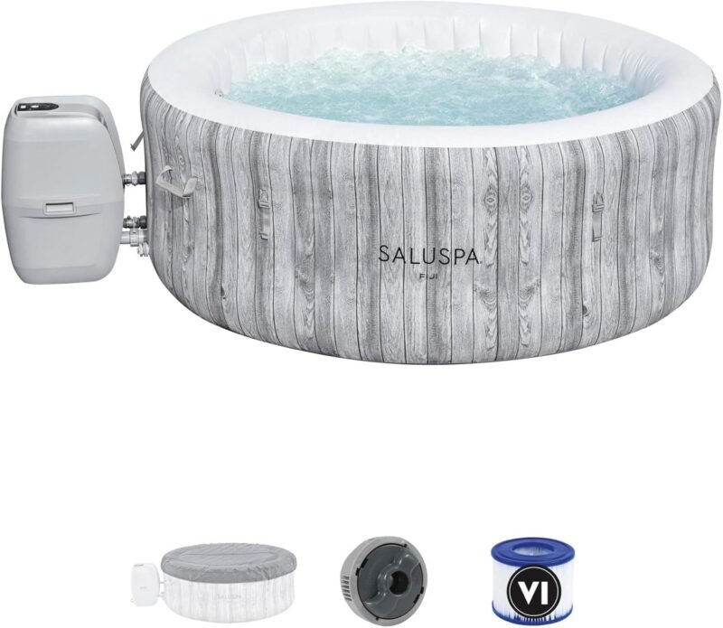 Bestway SaluSpa Inflatable Hot Tub – 4 Person Outdoor Spa with AirJet Massage System
