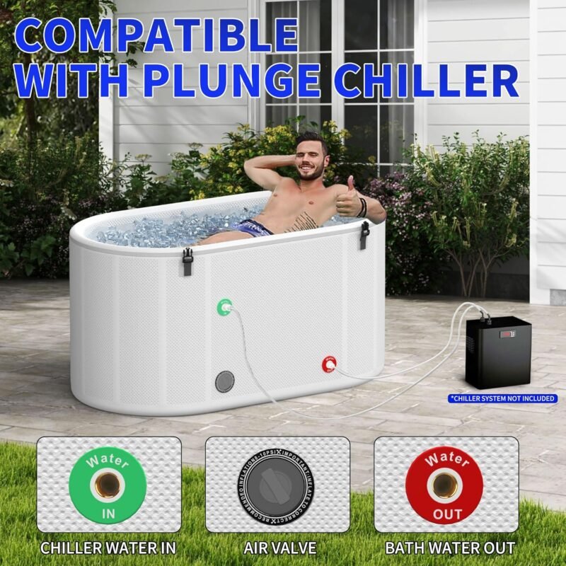 Intepoll 212-Gallon Inflatable Cold Plunge Tub – Chiller-Compatible Ice Bath - Image 2