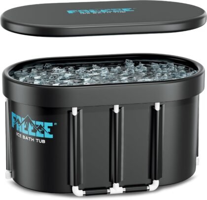 ISIDO XL 129-Gallon Portable Ice Bath Tub for Athletes – Cold & Hot Water Therapy