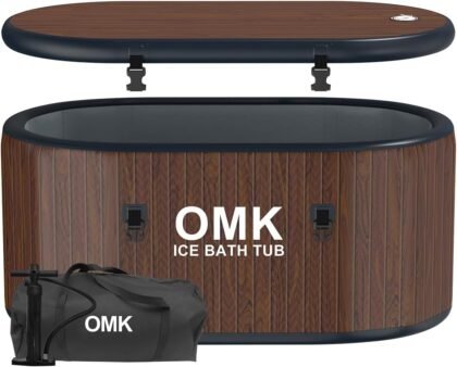 OMK 212-Gallon Inflatable Cold Plunge Tub – Portable Ice Bath for Athletes