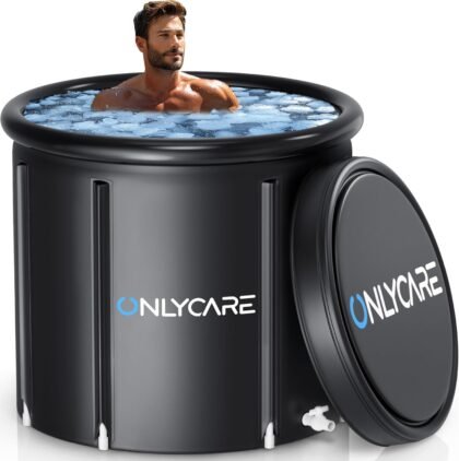 ONLYCARE Ice Bath Tub for Athletes – Portable Cold Therapy Recovery Tub
